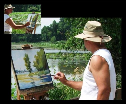 “...I thank God for the opportunity to be able to enjoy His creations and feel lucky to just be able to paint those experiences in my own humble way.”