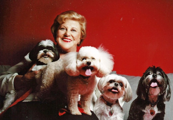 Kaye Ballard with Her Dogs
