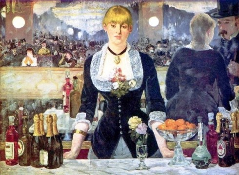 “The Bar at the Folies-Bergere,” 1882, by Edouard Manet, 51 x 38 inches.