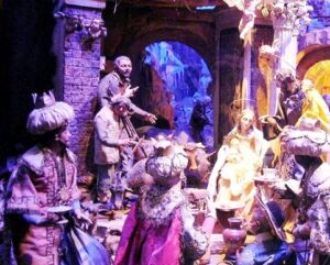 An elaborate Neapolitan Nativity Scene (detail).