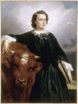 "Portrait of Rosa Bonheur" by Edouard Louis Dubufe.