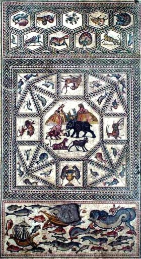 This 1,700-year-old mosaic, probably the floor of a Roman villa, had a surprise hidden underneath it.
