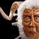"Trophy Series: Mount #11," (detail) basswood, Styrofoam, poly-fiber, caulk and oil finish, 2008, Rachelle Dowdy