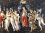 “Primavera”, 1482, 80 x 124 inches, tempera on panel, by Sandro Botticelli.