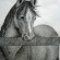 “Patiently Waiting” (detail), graphite drawing by Bruce Lynn Dellinger.