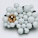 Top prize $1000 Challenge Award for Excellence went to Randy Long for “Stacked Cluster Brooch”, herend porcelain, oxidized sterling silver, stainless steel pin back; “Cluster and Gold Ball Brooch”, herend porcelain, clear glaze, gold luster, oxidized sterling silver, stainless steel pin back; and “Gold and White Cluster Brooch”, herend porcelain, clear glaze, gold luster, oxidized sterling silver, stainless steel pin back.