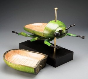 "Bob"by J. Christiansen, figured maple, wenge, brass, photo Will Simpson