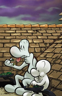 “Bone”, Cover #44, Cartoon Books, Sept. 2001. By Jeff Smith, Columbus, Ohio artist.