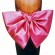 Paris rose”satin bow